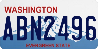 WA license plate ABN2496