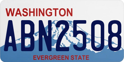 WA license plate ABN2508