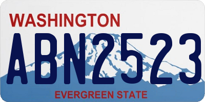 WA license plate ABN2523