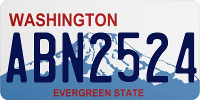WA license plate ABN2524