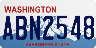 WA license plate ABN2548