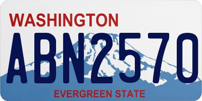 WA license plate ABN2570