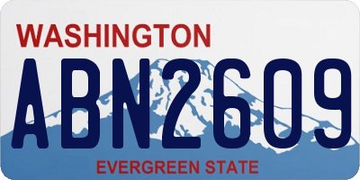WA license plate ABN2609