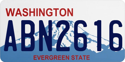 WA license plate ABN2616