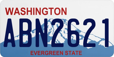 WA license plate ABN2621