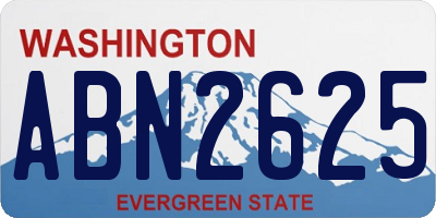 WA license plate ABN2625