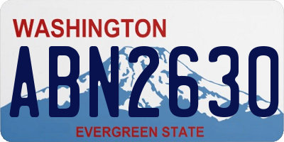 WA license plate ABN2630