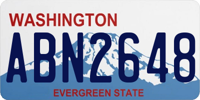WA license plate ABN2648
