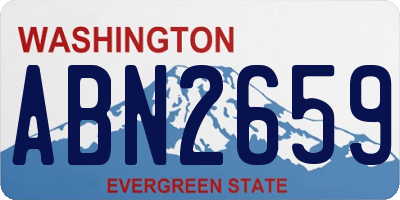 WA license plate ABN2659
