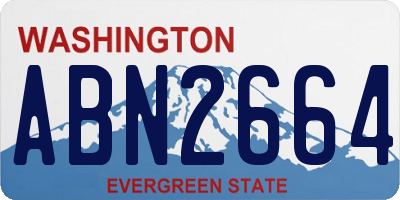 WA license plate ABN2664