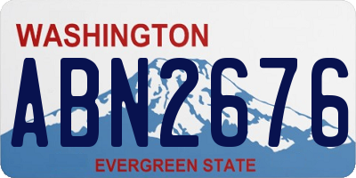 WA license plate ABN2676