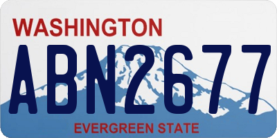 WA license plate ABN2677