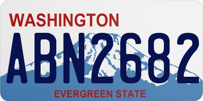 WA license plate ABN2682