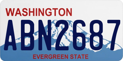 WA license plate ABN2687