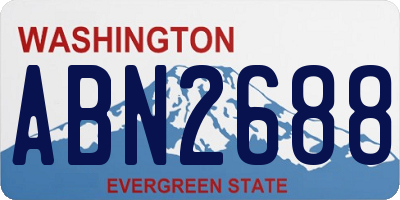 WA license plate ABN2688