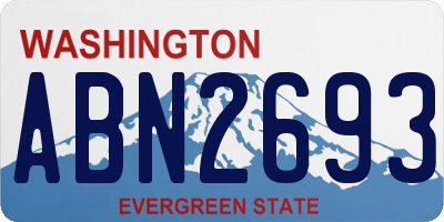 WA license plate ABN2693
