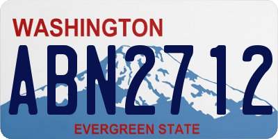WA license plate ABN2712