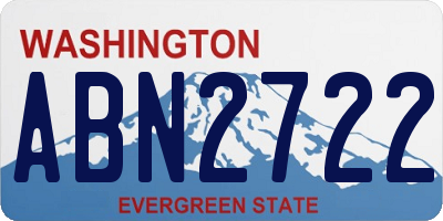 WA license plate ABN2722