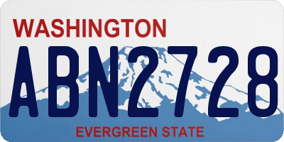 WA license plate ABN2728