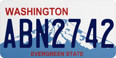 WA license plate ABN2742