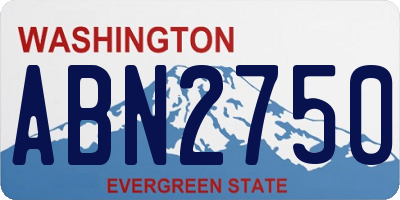 WA license plate ABN2750