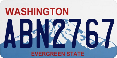 WA license plate ABN2767