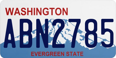 WA license plate ABN2785