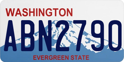 WA license plate ABN2790