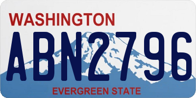 WA license plate ABN2796