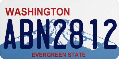 WA license plate ABN2812