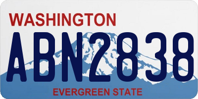 WA license plate ABN2838