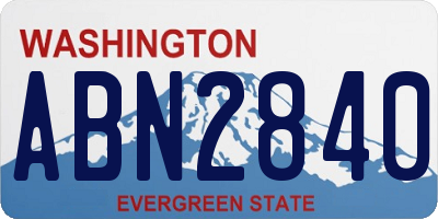 WA license plate ABN2840