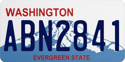 WA license plate ABN2841
