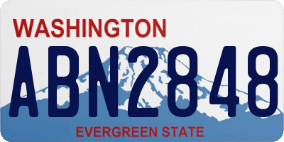 WA license plate ABN2848