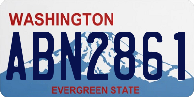 WA license plate ABN2861