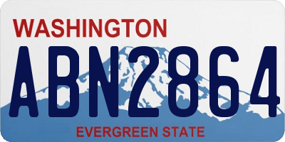 WA license plate ABN2864