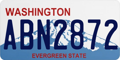 WA license plate ABN2872
