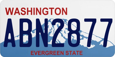 WA license plate ABN2877
