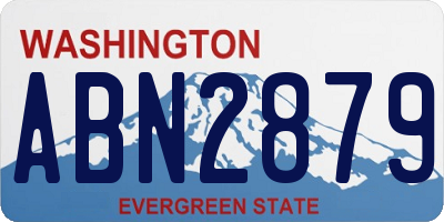 WA license plate ABN2879