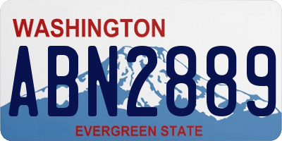 WA license plate ABN2889