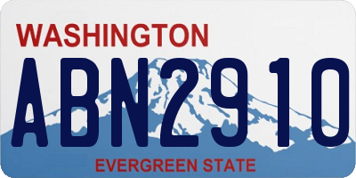 WA license plate ABN2910