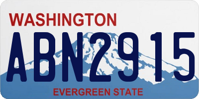 WA license plate ABN2915