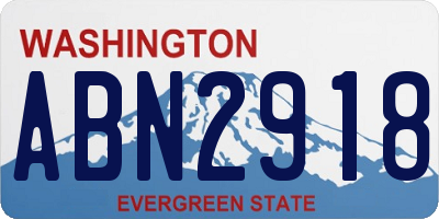 WA license plate ABN2918