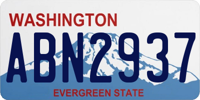 WA license plate ABN2937