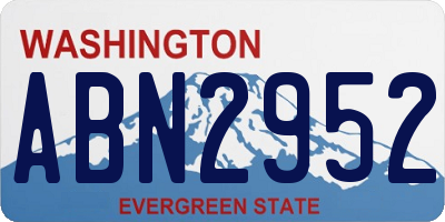 WA license plate ABN2952