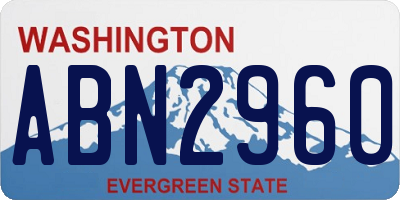 WA license plate ABN2960