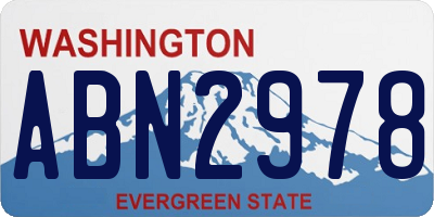 WA license plate ABN2978