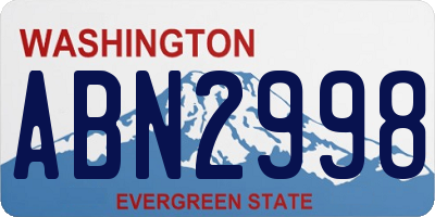 WA license plate ABN2998