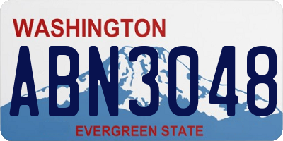 WA license plate ABN3048