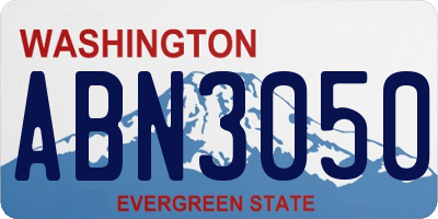 WA license plate ABN3050